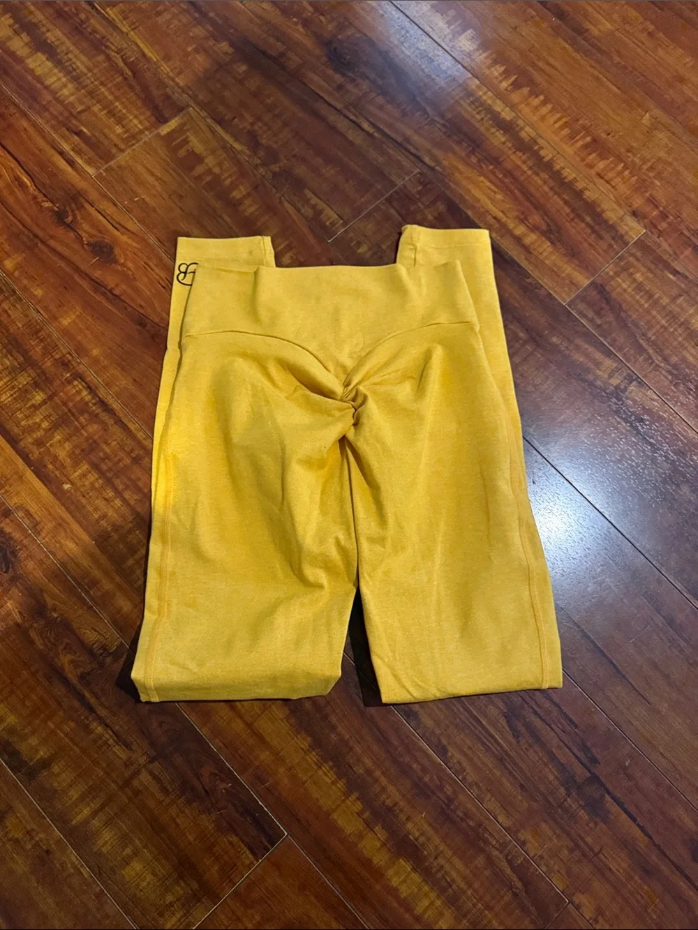 Bombshell Sportswear Boost Sunkissed Yellow High Waisted Scrunch Leggings